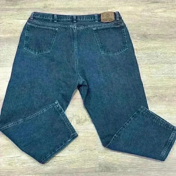 Wrangler Relaxed Fit Straight Jeans Mens Sz 44x30 (Actual 42x30) Casual Cotton - Picture 6 of 9
